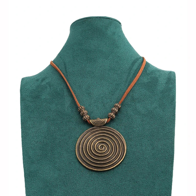 Selection of Suede & Wax Leather Cord Alloy Pendant Necklaces