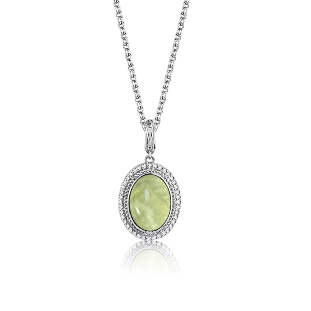 925 Sterling Silver Natural Moonstone Pendant & Earrings Set - Choose Your Stone