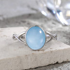 925 Sterling Silver Ring Natural Gemstone Ring