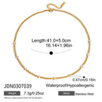 18K Gold-Plated Chain Link Necklaces with Cubic Zirconia – Multiple Styles