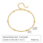 Gold-Plated Stainless-Steel Lucky Blue Evil Eye Anklet - Various Styles!!