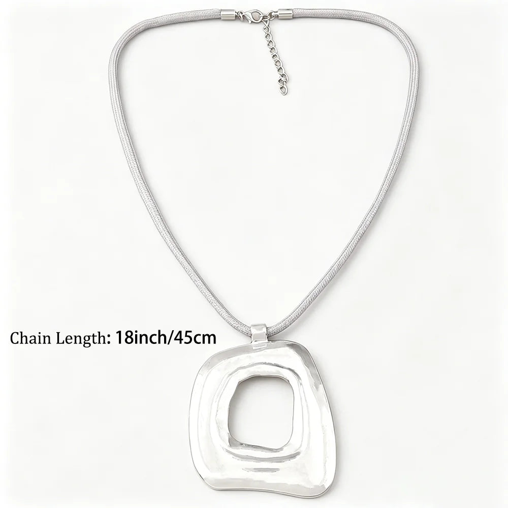 Selection of Suede & Wax Leather Cord Alloy Pendant Necklaces