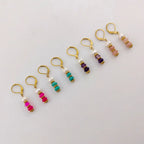 8 Colors! 18K Gold Plated Dangle Earrings with Freshwater Pearls & Crystals