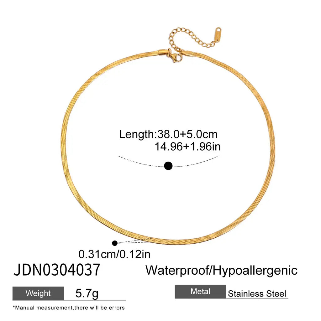 Long Y-Shaped Necklace with Geometric Zircons in 18K Gold-Plated Stainless Steel
