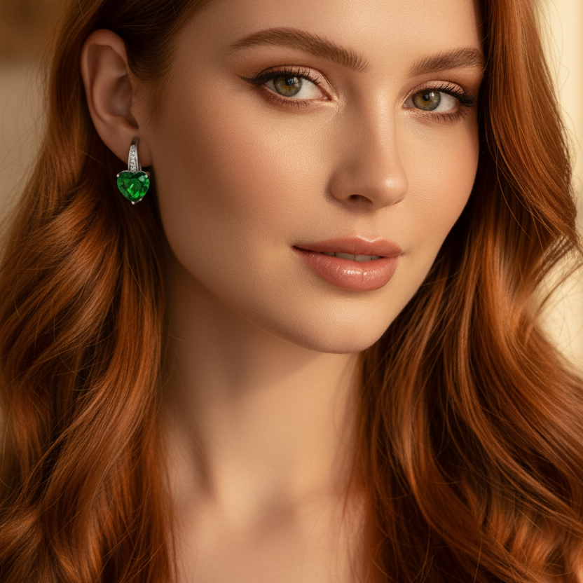 Cubic Zirconia Hoop Alloy Earrings - 11 Colors!