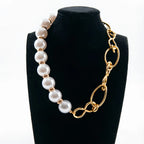 Two Layer Hand Twisted Baroque Pearl Long Necklace
