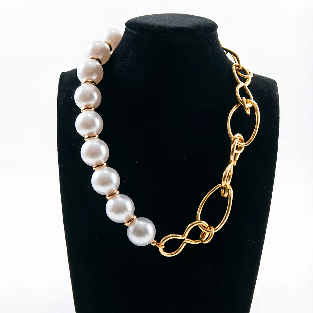 Two Layer Hand Twisted Baroque Pearl Long Necklace