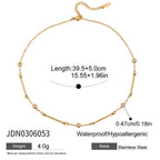 18K Gold-Plated Chain Link Necklaces with Cubic Zirconia – Multiple Styles