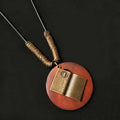 Selection of Retro Wooden Pendant Alloy Chain Necklace