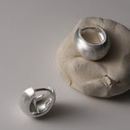 Ribbon Brushed Sterling Silver Hoops - Seller Favorite!