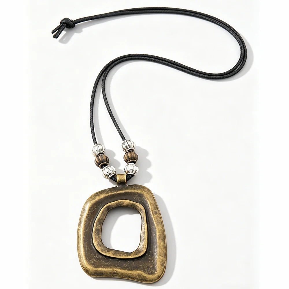 Selection of Suede & Wax Leather Cord Alloy Pendant Necklaces