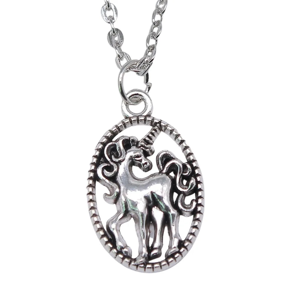 Unicorn Pendant Necklace in Zinc Alloy