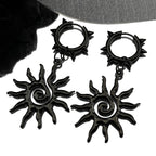 Punk Spike Rivet Goth Hoop Stainless Steel Earrings Collection