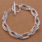 Selection of 925 Sterling Silver Chain Bracelets