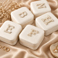 Personalized Leather Jewelry Travel Box with Pearl Initial