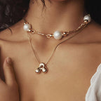Chunky Bubble Letter Pendant Necklace – Bold, Playful Statement Jewelry
