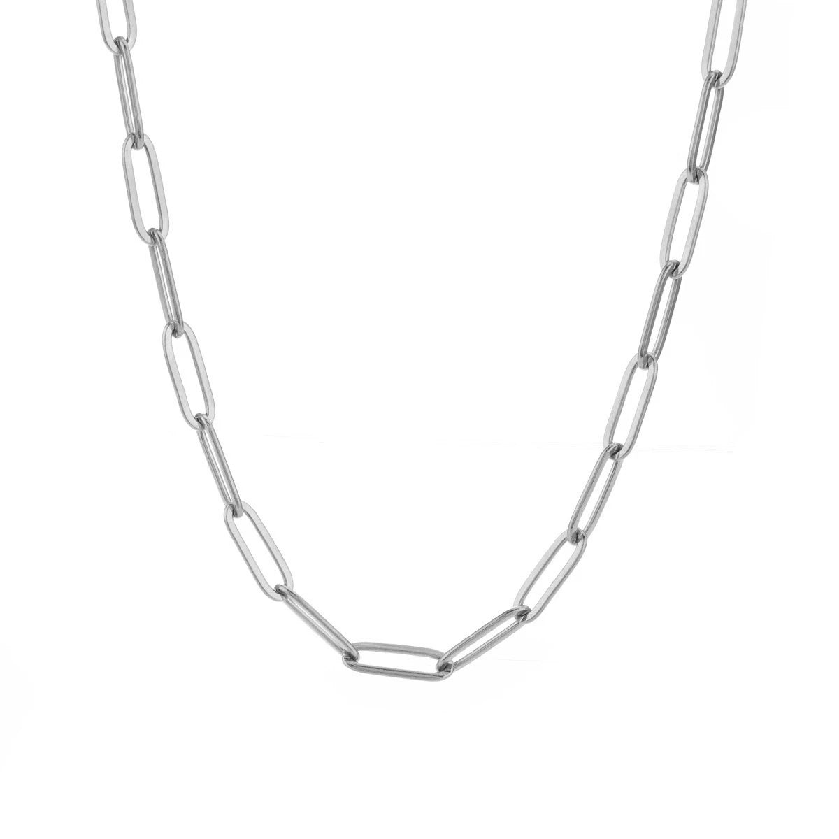 Minimalist Gold-Tone Chain Necklace & Bracelet in Stainless Steel