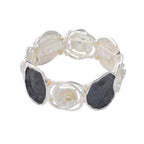 Large Colorful Ocean Inspired Zinc Alloy Bracelet - Boho, Bold, Modern