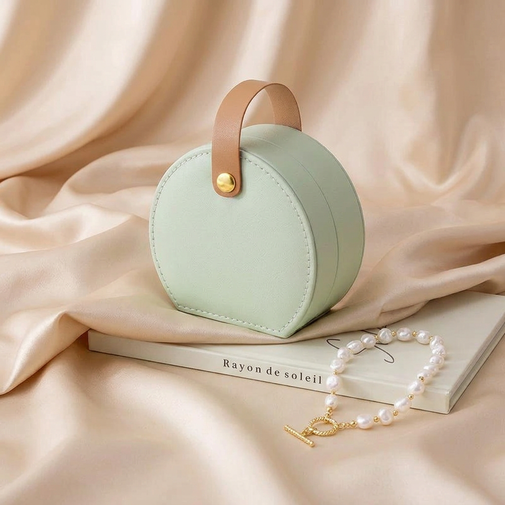 French-Inspired Mini Jewelry Organizer Bag
