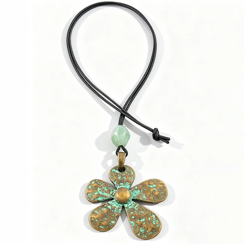Selection of Suede & Wax Leather Cord Alloy Pendant Necklaces